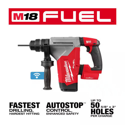 M18 FUEL 18V Lithium-Ion Brushless Cordless Sds-Plus 1-1/8 In. Rotary Hammer Drill (Tool-Only)