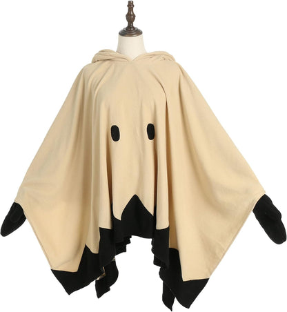 Anime Cape Kawaii Cloak with Glove Hooded Hat Cosplay Costume Cute Blanket Home Wear