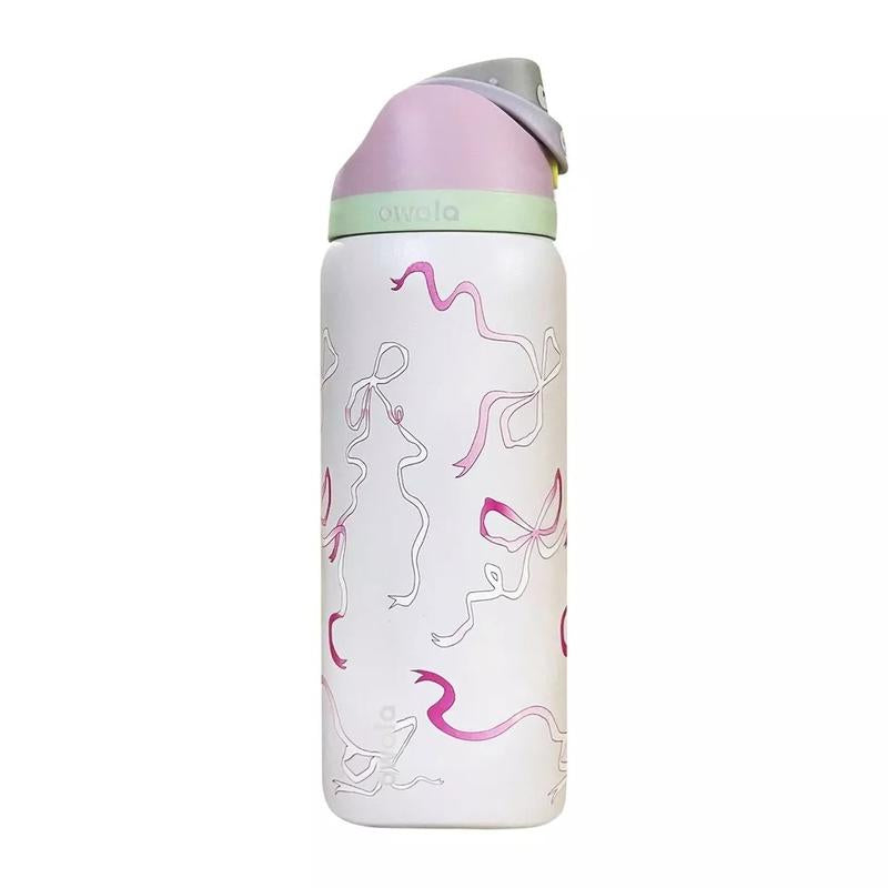 Owala Freesip 32Oz – Urban Outfitters Edition, Flower Crown, Tea Time Pink Hydration Bottle, Pillow Fight Cherry, Candy Coated