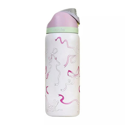 Owala Freesip 32Oz – Urban Outfitters Edition, Flower Crown, Tea Time Pink Hydration Bottle, Pillow Fight Cherry, Candy Coated