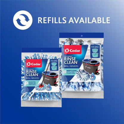 Rinseclean Deep Clean Microfiber Spin Mop, Clean with Clean Water (The Home Depot Exclusive)