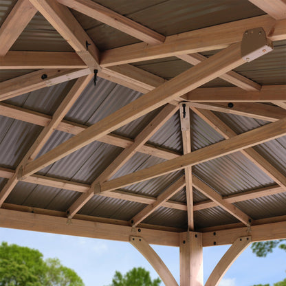 12' X 10' Gazebo with Aluminum Roof