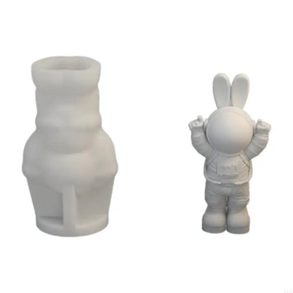 L21E Silicone Mold for Moon Space Figure Easy to Use Silicone Mold for Making Astronautic Crafts Table Decors Ornament