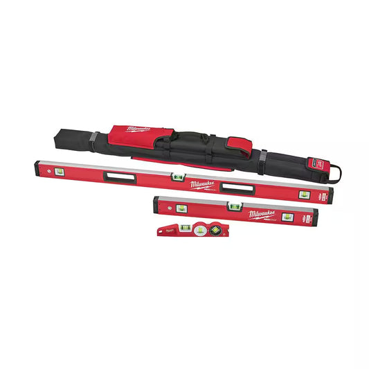 10 In./24 In./48 In. REDSTICK Box and Torpedo Level Set