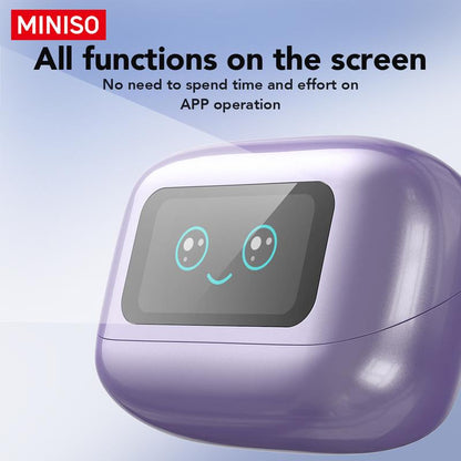 MINISO MS199 Clip on Ear Headphones Full Color Touch Screen, Audio Wireless Headphones Built-In Microphone for Music & Phone Calls,Sport Waterproof & Sweatproof