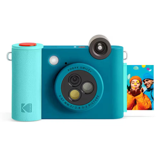 Smile plus Wireless 2X3 Digital Instant Print Camera with Effect Lenses, Blue
