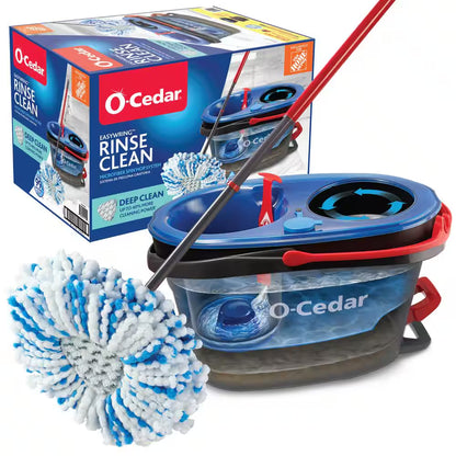 Rinseclean Deep Clean Microfiber Spin Mop, Clean with Clean Water (The Home Depot Exclusive)