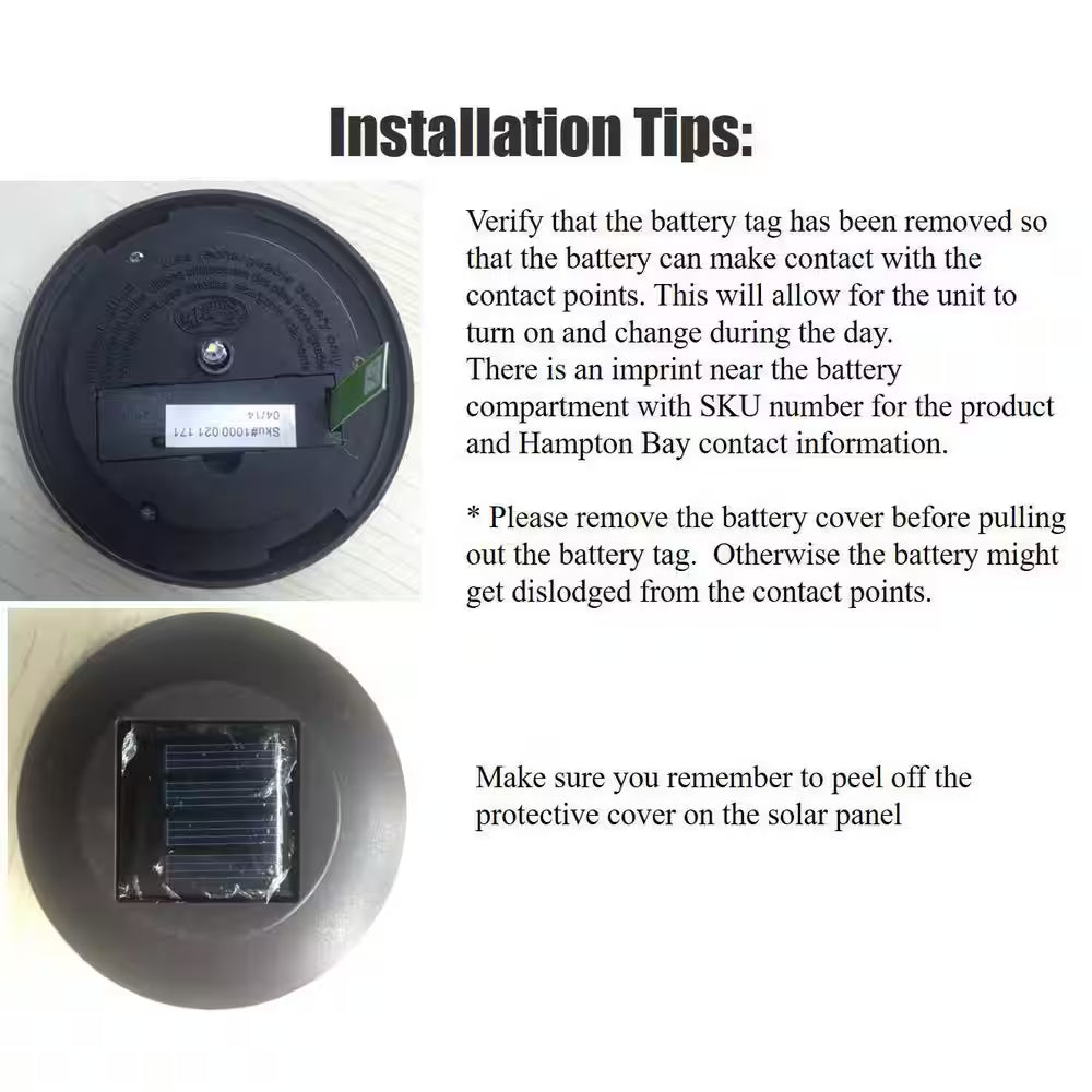 55 Lumen Black LED Weather Resistant Outdoor Solar Spot Light with Adjustable Head