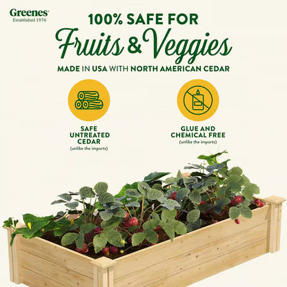 2 Ft. X 4 Ft. X 10.5 In. Original Cedar Raised Garden Bed