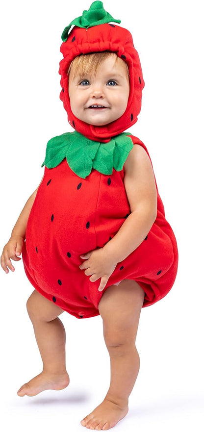 Baby Strawberry Costume - Halloween Strawberry Romper for Girls
