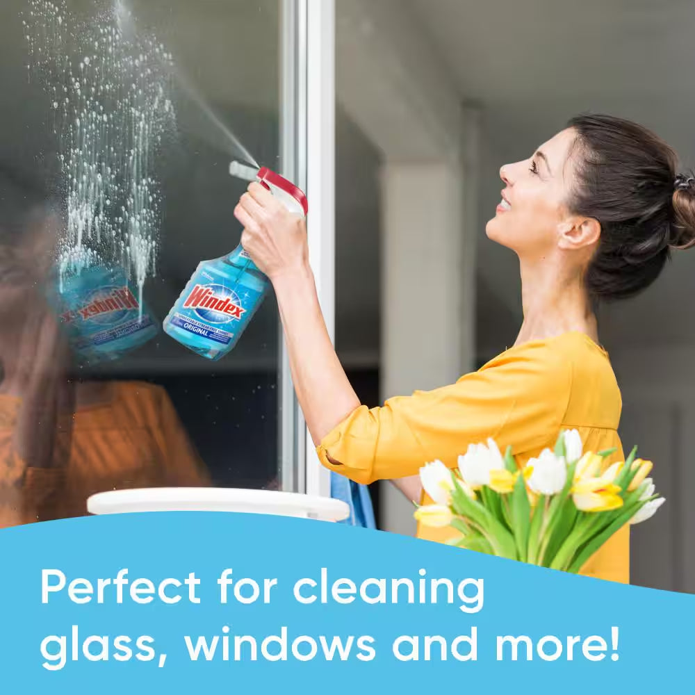 32 Oz. Commercial Line Trigger Bottle Original Glass Cleaner and 128 Oz. Commercial Original Glass Cleaner Refill.