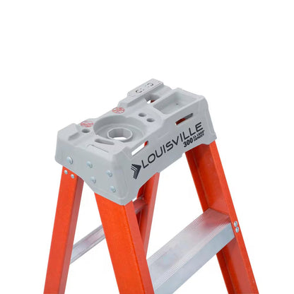 6 Ft. Fiberglass Step Ladder (10 Ft. Reach) with 300 Lbs. Load Capacity, Type IA Duty Rating