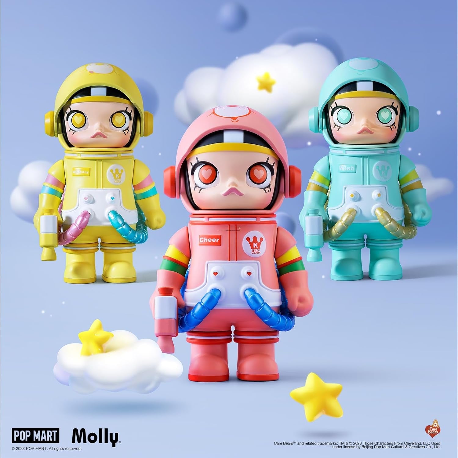 MEGA Space Molly 100% 2-B Blind Box Figures, Random Design Box Toys for Modern Home Decor, Collectible Toy Set for Desk Accessories, 9PC