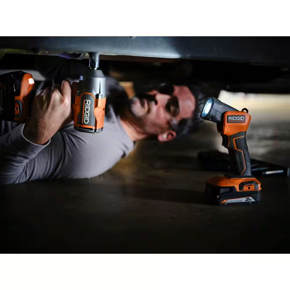 18V Cordless 8-Tool Combo Kit with 2.0 Ah Battery, 4.0 Ah Battery, and Charger
