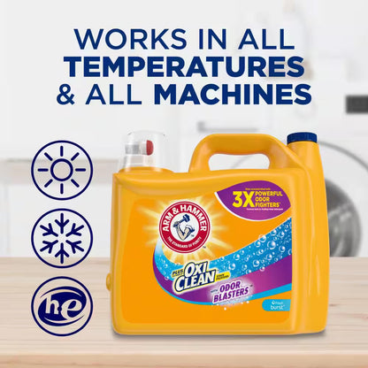 Oxiclean Odor Blasters Fresh Burst Liquid Laundry Detergent, 128-Loads,166.5 Fl.Oz.
