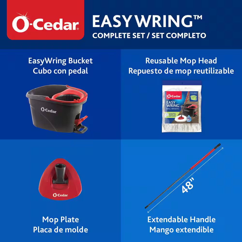 Easywring Microfiber Spin Mop with Bucket System