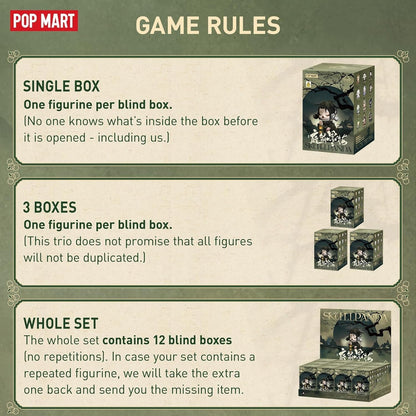 SKULLPANDA the Ink Plum Blossom Series Figures, SKULLPANDA Blind Box Figures, Random Design Action Figures Collectible Toys Home Decorations, Holiday Birthday Gifts, Single Box