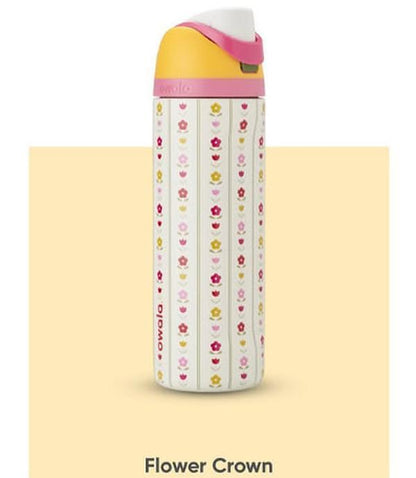 Owala Freesip 32Oz – Urban Outfitters Edition, Flower Crown, Tea Time Pink Hydration Bottle, Pillow Fight Cherry, Candy Coated