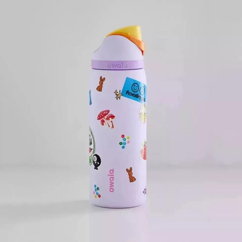 Owala Freesip 32Oz – Urban Outfitters Edition, Flower Crown, Tea Time Pink Hydration Bottle, Pillow Fight Cherry, Candy Coated