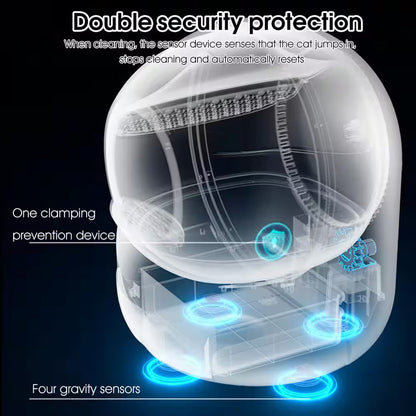 Self-Cleaning Cat Litter Box Multiple Cats Scooping Automatically Litter Odor Removal App Control Support 5G 2.4G Wi-Fi