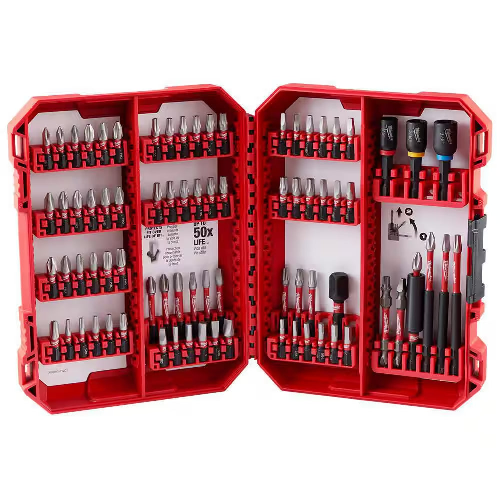 SHOCKWAVE Impact-Duty Alloy Steel Screw Driver Bit Set (80-Piece)