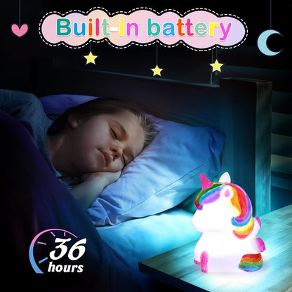 Paint Your Own Unicorn Night Light Art Kit, Arts and Crafts for Kids Ages 4-8,Unicorns Gifts for Girls Painting Kit Unicorn Toys for Kids 4 5 6 7 8 9 10 11 12+ (1Pc)