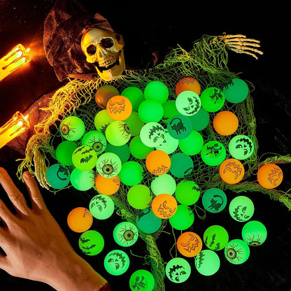 72 PCS Halloween Bouncy Balls, Glow in the Dark Bouncing Balls Eyeballs for Halloween Party Favors Decorations, Halloween Goodie Bag Fillers, Trick or Treating School Classroom Game Prizes