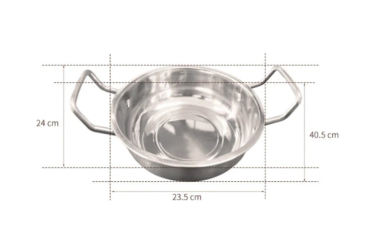 Hauscook Stainless Steel Double Handle Pot