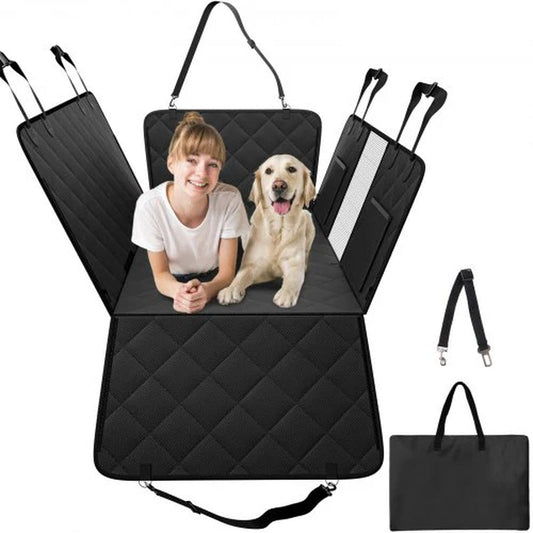 VEVOR 53 X 24.8 in Dog Car Seat Cover for Back Seat Waterproof 600D for Cars