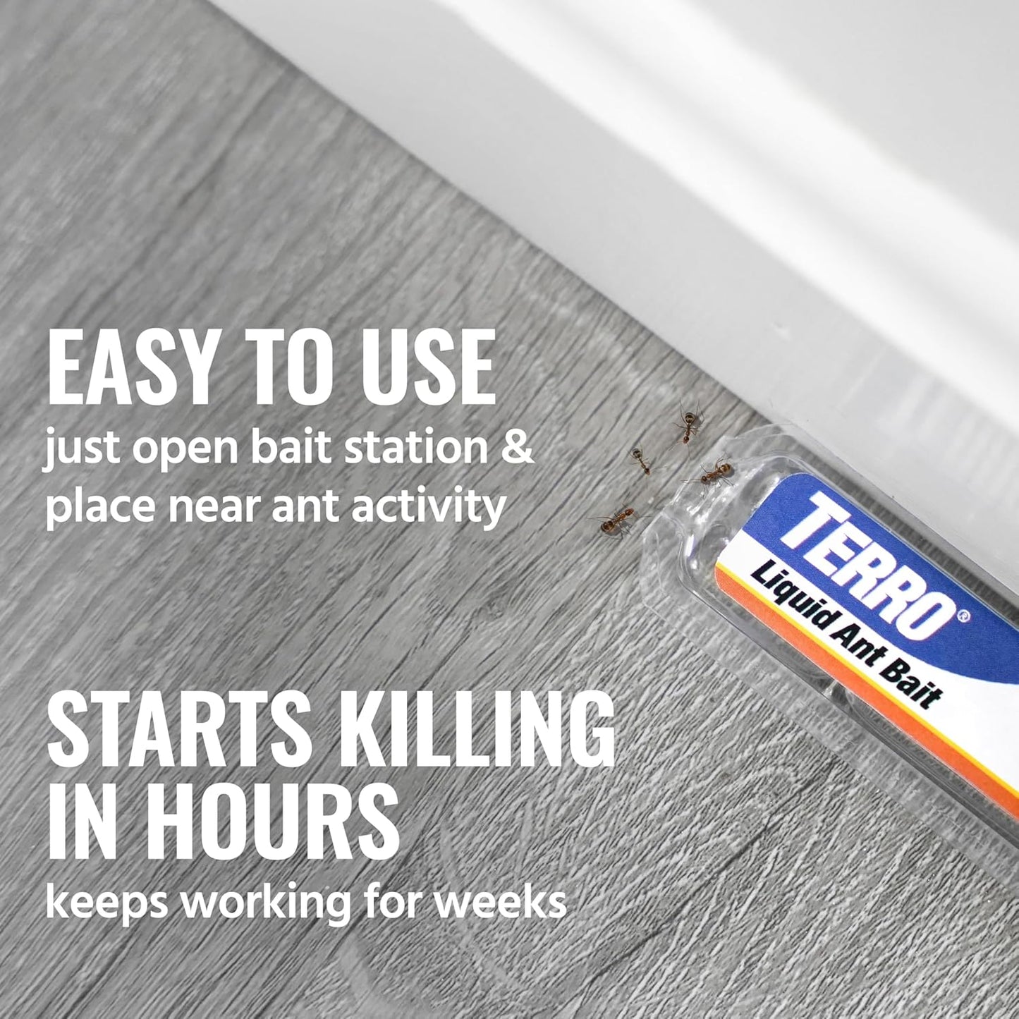Ant Killer Bait Stations T300B - Liquid Bait to Eliminate Ants - Bait System - 12 Count Stations for Effective Indoor Ant Control