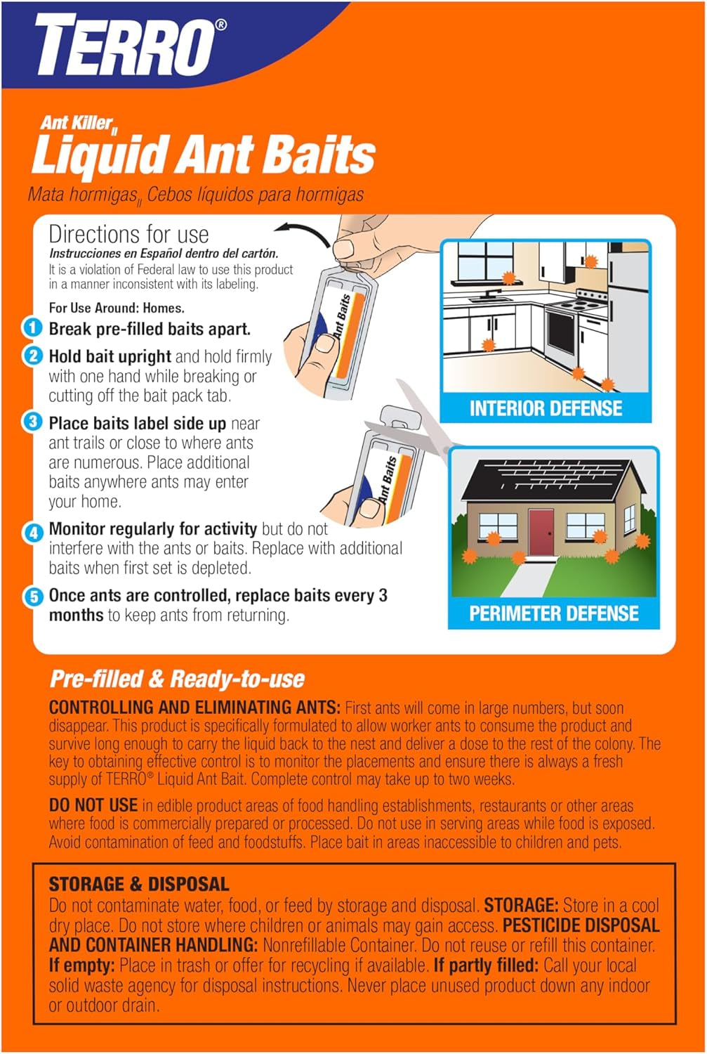 Ant Killer Bait Stations T300B - Liquid Bait to Eliminate Ants - Bait System - 12 Count Stations for Effective Indoor Ant Control