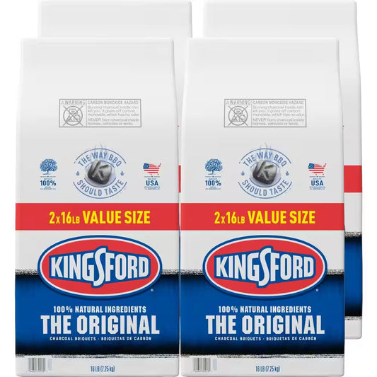 16 Lbs. Original BBQ Smoker Charcoal Grilling Briquettes (4-Pack)