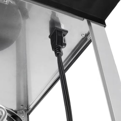 Hot and Fresh 8 Oz. Black Countertop Popcorn Machine