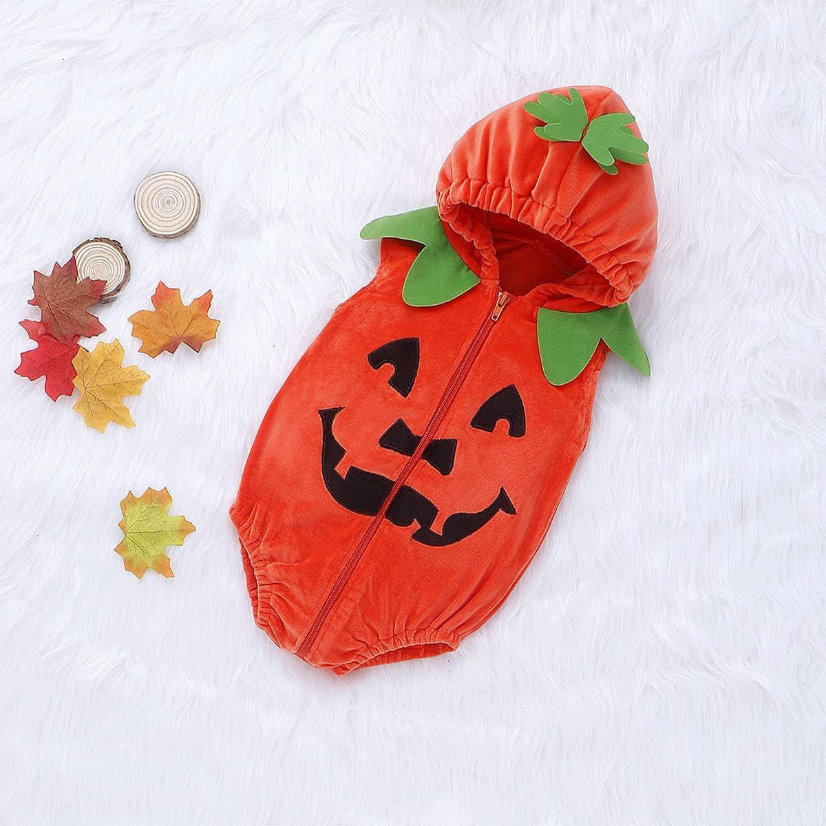 Cute Baby Halloween Pumpkin Costume, Toddler & Infant Unisex-Kids Costume for Boys & Girls
