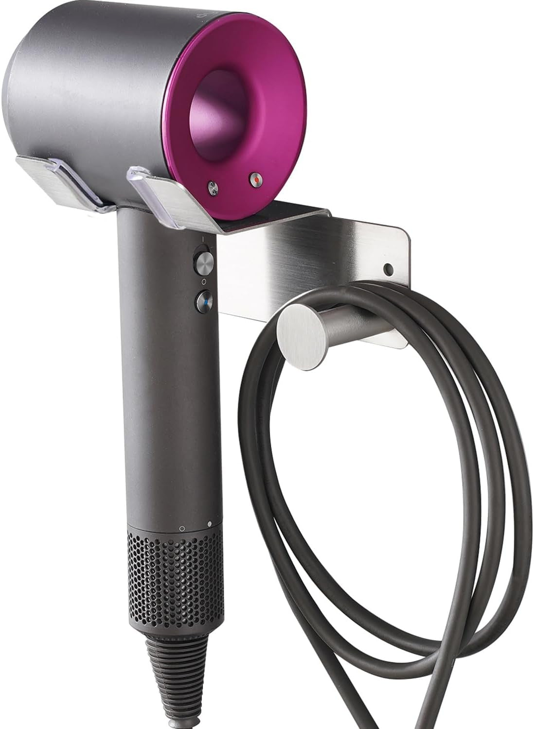 Hair Dryer Holder, Hair Dryer Holder Wall Mounted, Self Adhesive Blow Dryer Holder, Stainless Steel Dyson Hair Dryer Holder, Hairdryer Holder for Bathroom