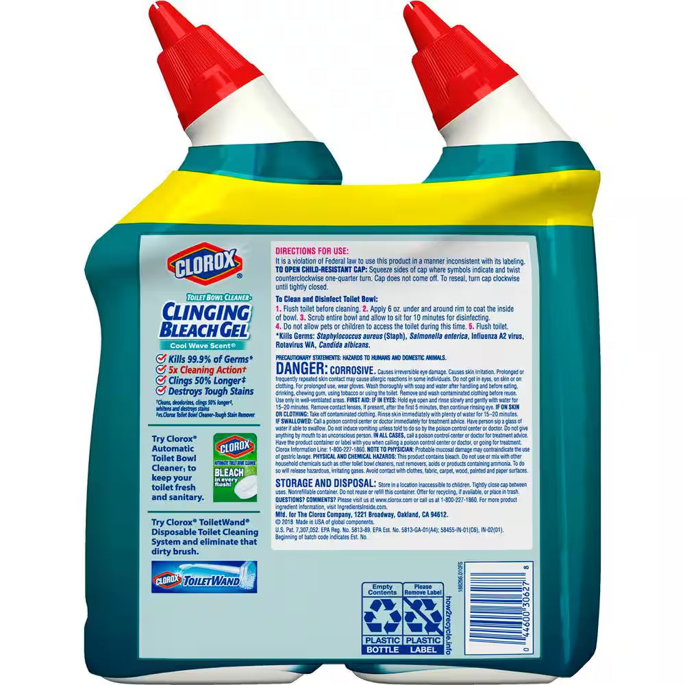 Plus Tilex 32 Oz. Mold and Mildew Remover and 32 Oz. Toilet Bowl Clinging Bleach Gel Bundle