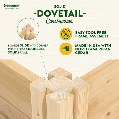 2 Ft. X 4 Ft. X 10.5 In. Original Cedar Raised Garden Bed