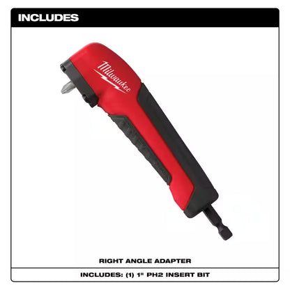 SHOCKWAVE Impact Duty Alloy Steel Screw Driver Bit Set (45-Piece) W/ SHOCKWAVE Right Angle Drill Adapter