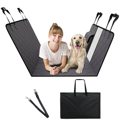VEVOR 53" x 24.8" Dog Car Seat Cover – Waterproof 600D for Back Seat Protection