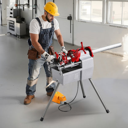 Electric Pipe Threader Machine – 750W, 28RPM – For 1/2" to 2" Pipes
