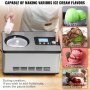 VEVOR Automatic Ice Cream Maker with Built-In Compressor – 2 Qt No Pre-Freeze Fruit & Yogurt Machine, Stainless Steel Electric Sorbet & Gelato Maker (3 Modes, LCD Display & Timer, Silver)