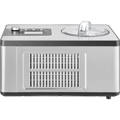VEVOR Automatic Ice Cream Maker with Built-In Compressor – 2 Qt No Pre-Freeze Fruit & Yogurt Machine, Stainless Steel Electric Sorbet & Gelato Maker (3 Modes, LCD Display & Timer, Silver)