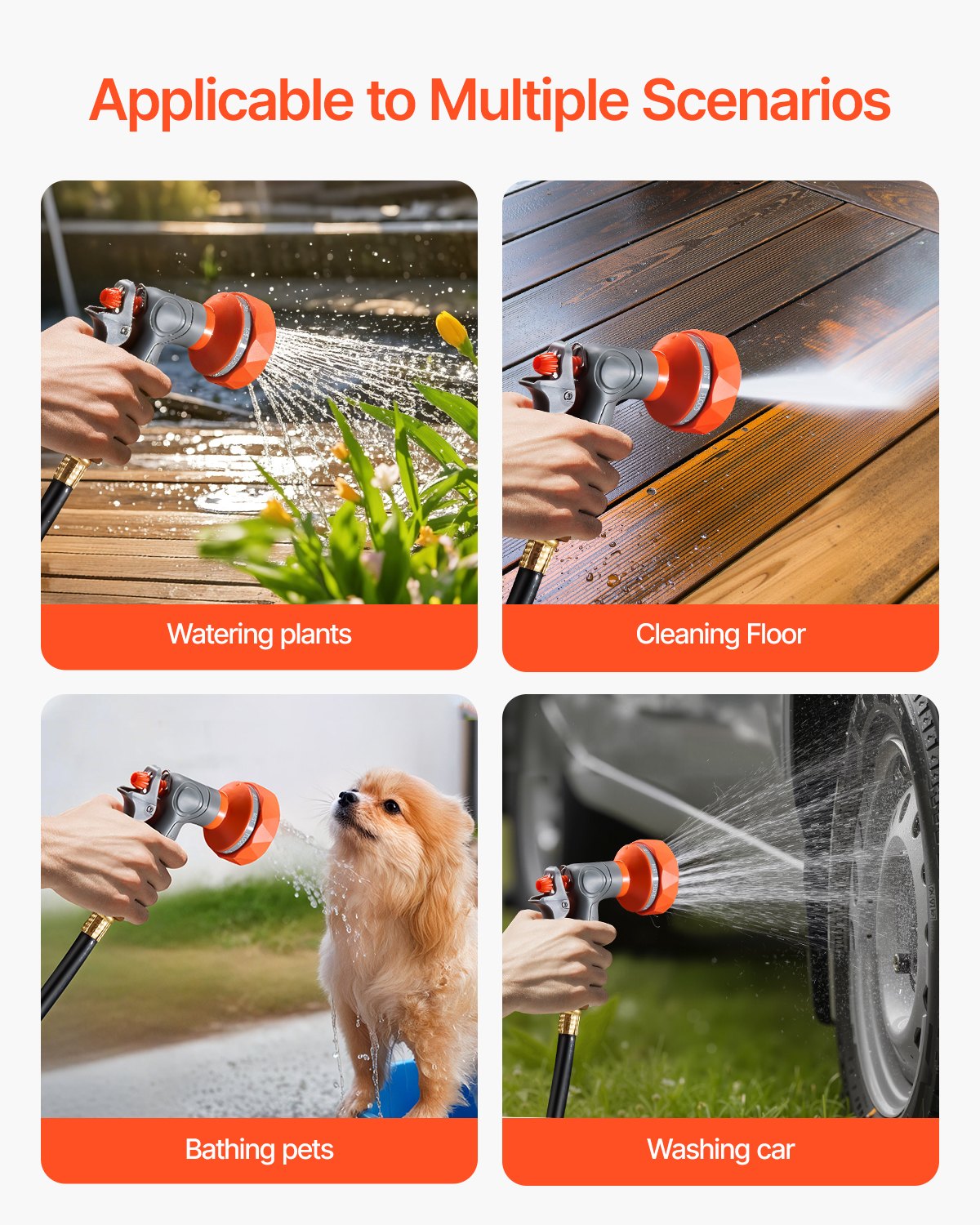 VEVOR Retractable Hose Reel – 85Ft Wall-Mounted Garden Water Hose Reel