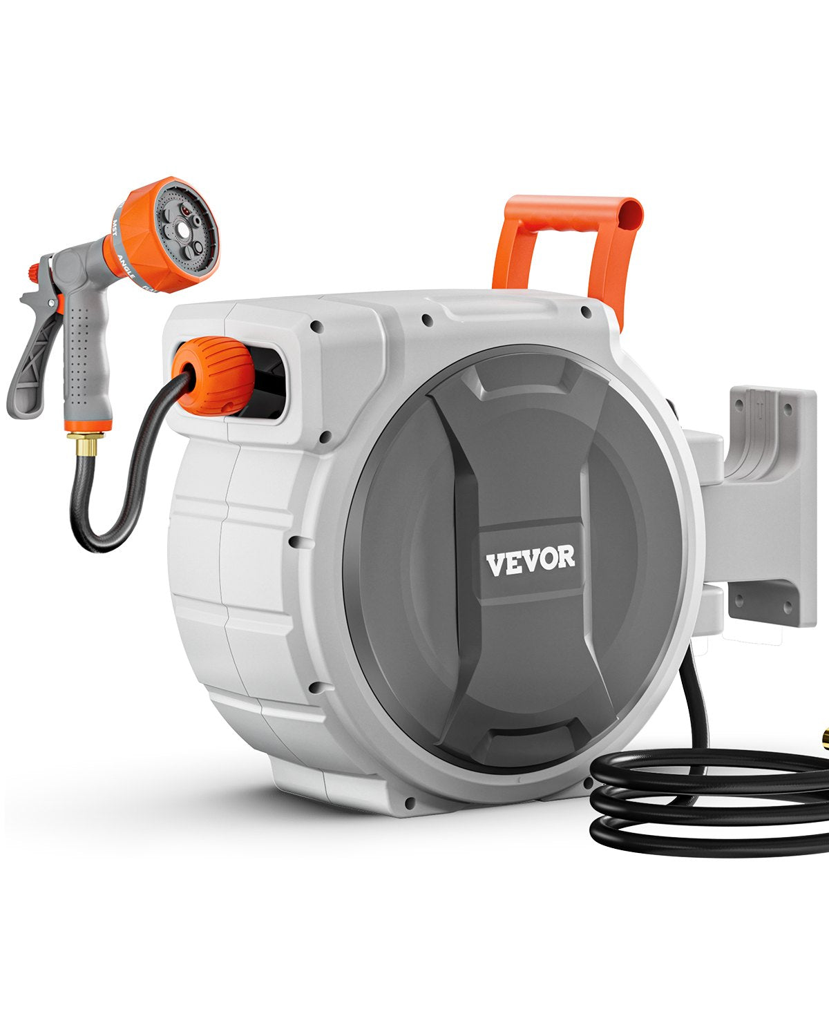 VEVOR Retractable Hose Reel – 85Ft Wall-Mounted Garden Water Hose Reel