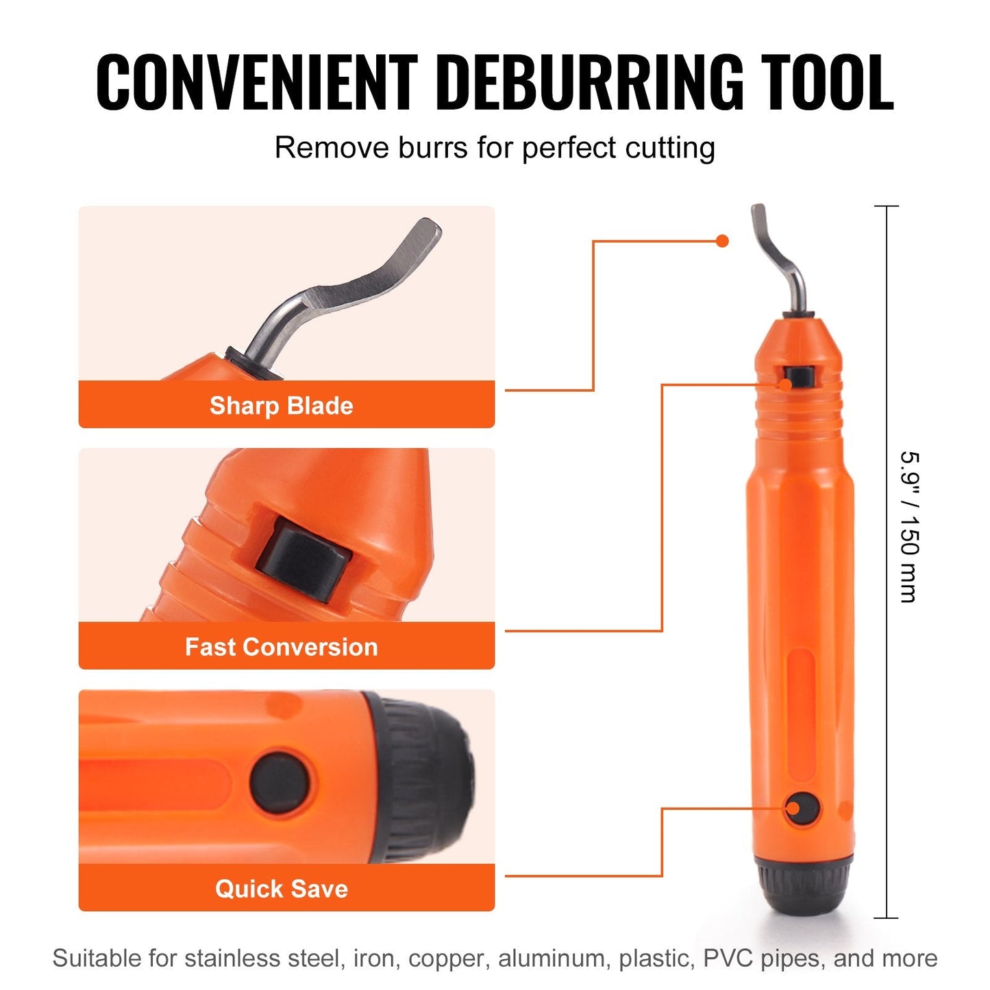 3PCS Tubing Cutter Set – Heavy Duty Pipe Cutter Kit for Copper, Aluminum, Stainless Steel & Plastic Pipes