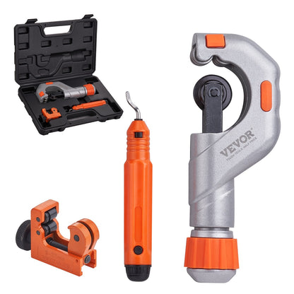 3PCS Tubing Cutter Set – Heavy Duty Pipe Cutter Kit for Copper, Aluminum, Stainless Steel & Plastic Pipes